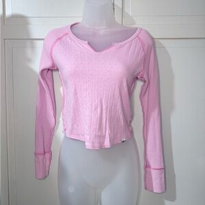 BDG Light Pink Long Sleeve Tee